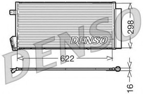 DCN09018, Радиатор кондиционера FIAT DOBLO 2009.