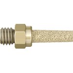 AMTE-M-LH-M5, AMTE Brass, Bronze 10bar Pneumatic Silencer, Threaded, M5 Male