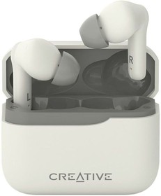 Фото 1/4 Гарнитура внутриканальные Creative Zen Air Plus бежевый беспроводные bluetooth в ушной раковине (51EF1100AA000)