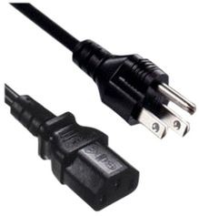 YP12+YC12, AC Power Cords 6ft Power Cord 3pin US plug + IEC320-C13