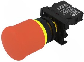 Фото 1/7 M22-PV/K01, Кнопка аварийной остановки грибовидная, размыкающий контакт, цвет красный