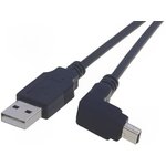 USB 2.0 Adapter cable, USB plug type A to mini USB plug type B, 1.8 m, black