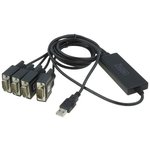 DA-70159, Конвертор USB-RS232; chipset FTDI/FT4232RL; 1,5м; V: USB 2.0