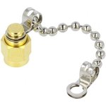 202112-10, RF Connector Accessories SMA MALE CAP WITH CHAIN