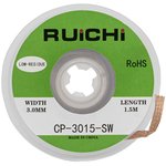 CP-3015-SW, Solder removal braid , width 3.0 mm, length 1.5 m, copper