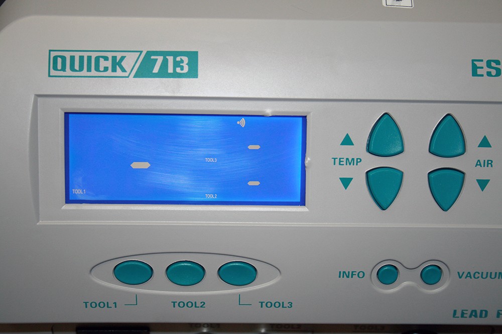 QUICK713 ESD, индукционная паяльная станция 3 в 1 200-480С 1300Вт
