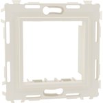 75023W, BRAVA Frame for 2 modules (single) white RAL 9010
