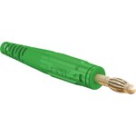 64.9195-25, Green Male Banana Plug, 4 mm Connector, Screw Termination, 32A ...