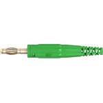 64.9195-25, Green Male Banana Plug, 4 mm Connector, Screw Termination, 32A ...