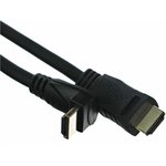 Кабель HDMI=HDMI-угловой коннектор 90 градусов 3м, 2.0V CG523-3M