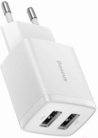 Фото 1/6 Сетевое зарядное устройство Baseus Compact Charger CCCP10UE White (CCXJ010202)