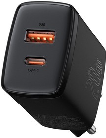 Фото 1/10 Сетевое зарядное устройство Baseus Compact 20W Black (CCXJ-B01)