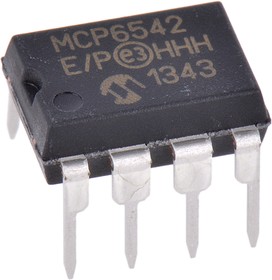 Фото 1/5 MCP6542-E/P , Dual Comparator, Push-Pull O/P, 1.6 → 5.5 V 8-Pin PDIP