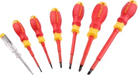 Фото 1/4 STHT60031-0, Pozidriv; Slotted Insulated Screwdriver Set, 7-Piece