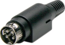 81000-4, DIN Connector, 2A, 12V, 4 Poles, Plug