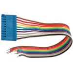 FBL-11-300-8P, Ribbon Cable, 2.54mm, 8 Cores, 300mm, Multicolour