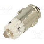 1516135W3, Индикат.лампа: LED; BA7S,T2; белый; пластик; 24ВAC; 24ВDC; -20-60°C