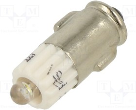 1516135W3, Индикат.лампа: LED; BA7S,T2; белый; пластик; 24ВAC; 24ВDC; -20-60°C