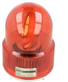 Фото 1/2 S125R-24-R, Сигнализатор световой, мигалка вращающаяся, красный, Серия S125