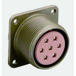 N/MS3102A18-1S, 10 Way Box Mount MIL Spec Circular Connector Receptacle ...