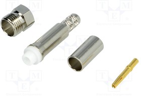 FME6121B1ND3G150, Вилка; FME; "мама"; прямой; обжим; на провод; Изоляция: тефлон; 50Ом