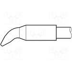 JBC-C130406, Паяльное жало for AP chisel curved 2,2x1,0мм
