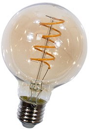 LED Fil Heliax Globe80 5.5W Dim 820 E27, лампа светодиодная, 5.5Вт, 2000K, E27