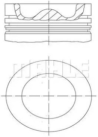 08330N0, Кольца поршневые BMW 2.0TD M47N204 =84 3x2x2 std 05