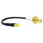 ASMK025X174S11, ASM Series Male MMCX to Female SMA Coaxial Cable, 250mm ...