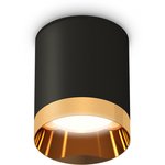 Ambrella Комплект накладного светильника XS6302024 SBK/PYG черный песок/золото ...
