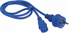 Шнур питания C13-Schuko, 3х0.75, 220В, 10А, синий, 1.8 метра LAN-PP13/SH-1.8-BL