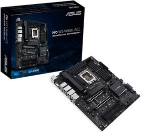 Фото 1/6 Материнская плата ASUS PRO WS W680-ACE Intel W680 (LGA 1700) ATX motherboard, PCIe® 5.0, DDR5, dual Intel 2.5 Gb Ethernet, three PCIe 4.0 M.