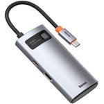 USB-хаб Baseus Metal Gleam Gray (CAHUB-CY0G)