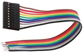 FBL-01-150-8P, Ribbon Cable, 2.54mm, 8 Cores, 150mm, Multicolour