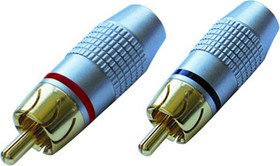 NF2CL/2-NI, RCA Connector 6 mm, Plug, Straight