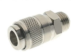 Фото 1/3 Brass Female Quick Air Coupling, G 1/8 Male Threaded