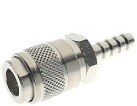 Фото 1/3 Brass Male Quick Air Coupling, 4mm Hose Barb