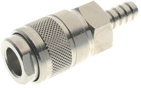 Фото 1/3 Brass Male Quick Air Coupling, 8mm Hose Barb