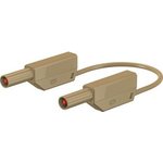 28.0124-10027, Test Lead Gold-Plated 1m Brown