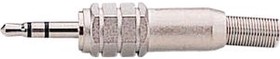 RM 558C, Jack Plug, Straight, 2.5 mm, 3 Poles