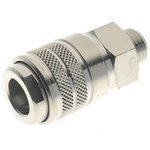 Brass Female Quick Air Coupling, G 1/4 Male Threaded