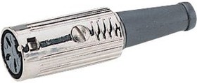 600-0300, Female Panel Connector, 2A, 34V, 3 Poles, Socket