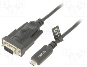 AU0051A, Конвертор USB-RS232; D-Sub 9pin "папа",вилка USB C; 1,2м