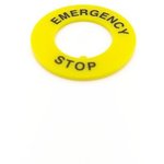 Stop tag round diameter 22/40mm (EMERGENCY STOP)