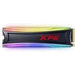 SSD накопитель A-Data S40G RGB AS40G-512GT-C 512ГБ, M.2 2280, PCIe 3.0 x4, NVMe, M.2