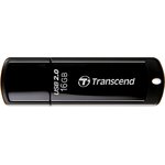 TS16GJF350, Флеш накопитель 16GB Transcend JetFlash 350, USB 2.0, Черный