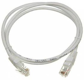 Фото 1/2 Патч-корд Lanmaster TWT-45-45-2.0-GY UTP вилка RJ-45-вилка RJ-45 кат.5е 2м серый ПВХ (уп.:1шт)