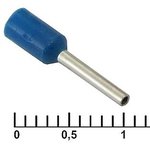 DN00508 blue (1x8mm), Наконечник на кабель DN00508, синий, 1x8 мм, 0.5 мм2