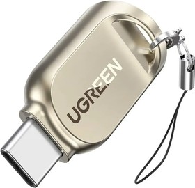 Фото 1/4 Картридер Ugreen CM331 USB C 3.1 для карт памяти SD/TF (80124)