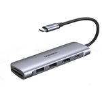 Разветвитель USB UGREEN 6 в 1 , HDMI, 2 x USB 3.0, SD/TF, PD (70411)